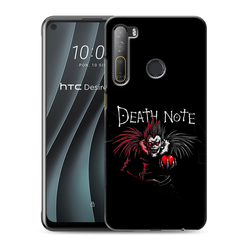 Силиконовый противоударный чехол на HTC Desire 20 Pro с принтом Death note Тетрадь смерти Силиконовый противоударный чехол на HTC Desire 20 Pro с принтом Death note Тетрадь смерти