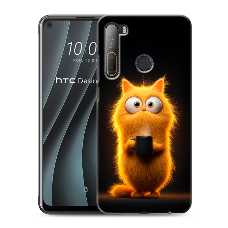 Силиконовый чехол на HTC Desire 20 Pro с принтом Смешной кот Силиконовый чехол на HTC Desire 20 Pro с принтом Смешной кот