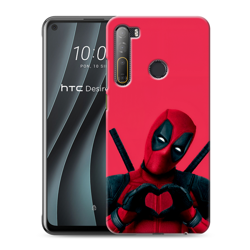 Силиконовый чехол на HTC Desire 20 Pro с принтом Дедпул Deadpool Силиконовый чехол на HTC Desire 20 Pro с принтом Дедпул Deadpool