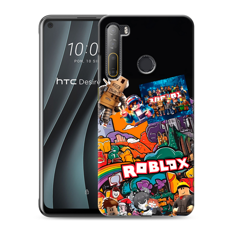 Силиконовый чехол на HTC Desire 20 Pro с принтом Roblox Роблокс Силиконовый чехол на HTC Desire 20 Pro с принтом Roblox Роблокс