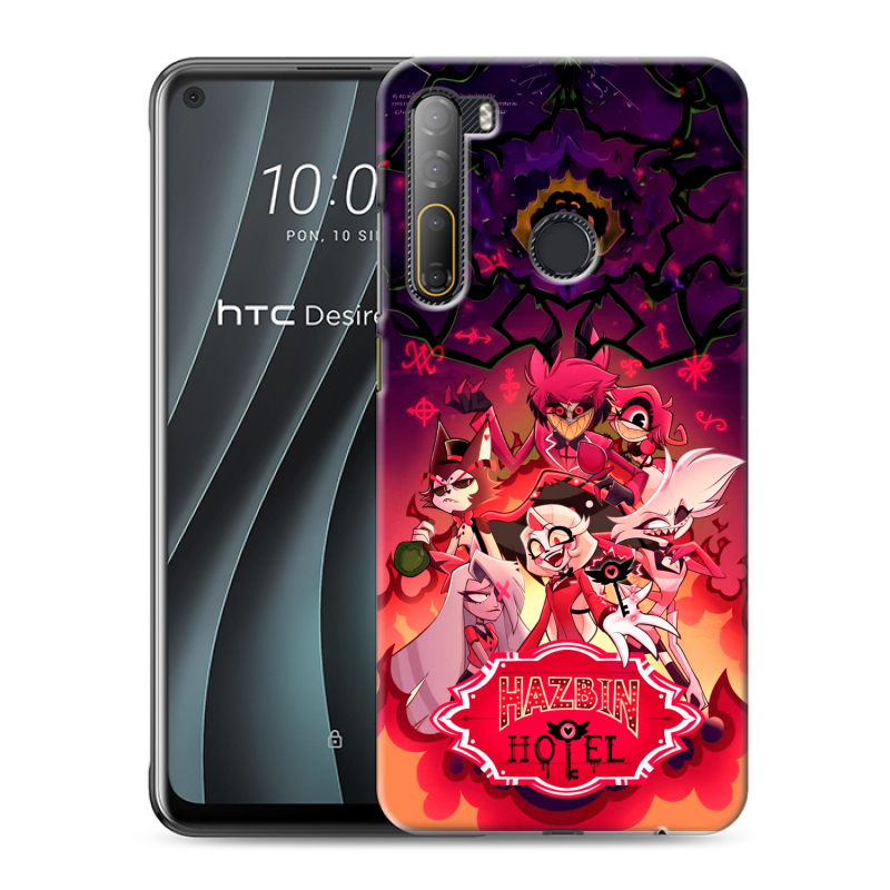 Силиконовый противоударный чехол на HTC Desire 20 Pro с принтом Hazbin Hotel Отель Хазбин Силиконовый противоударный чехол на HTC Desire 20 Pro с принтом Hazbin Hotel Отель Хазбин