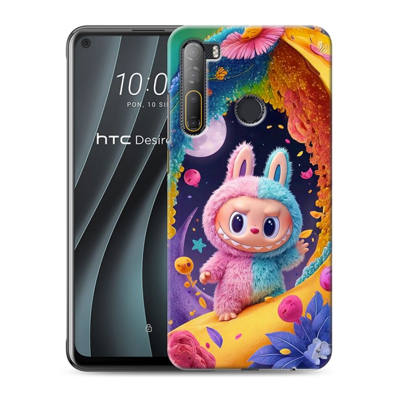 Силиконовый противоударный чехол на HTC Desire 20 Pro с принтом Labubu Лабубу Силиконовый противоударный чехол на HTC Desire 20 Pro с принтом Labubu Лабубу