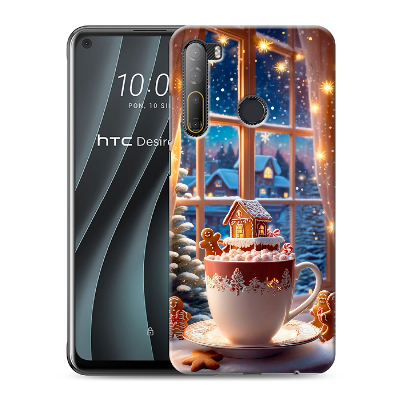 Силиконовый чехол на HTC Desire 20 Pro с принтом Новый год Силиконовый чехол на HTC Desire 20 Pro с принтом Новый год