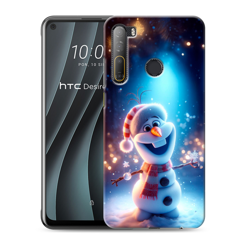 Силиконовый противоударный чехол на HTC Desire 20 Pro с принтом Новый год Силиконовый противоударный чехол на HTC Desire 20 Pro с принтом Новый год