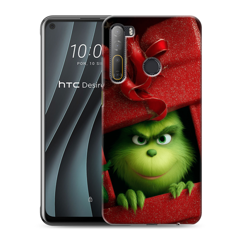 Силиконовый противоударный чехол на HTC Desire 20 Pro с принтом Новый год Силиконовый противоударный чехол на HTC Desire 20 Pro с принтом Новый год