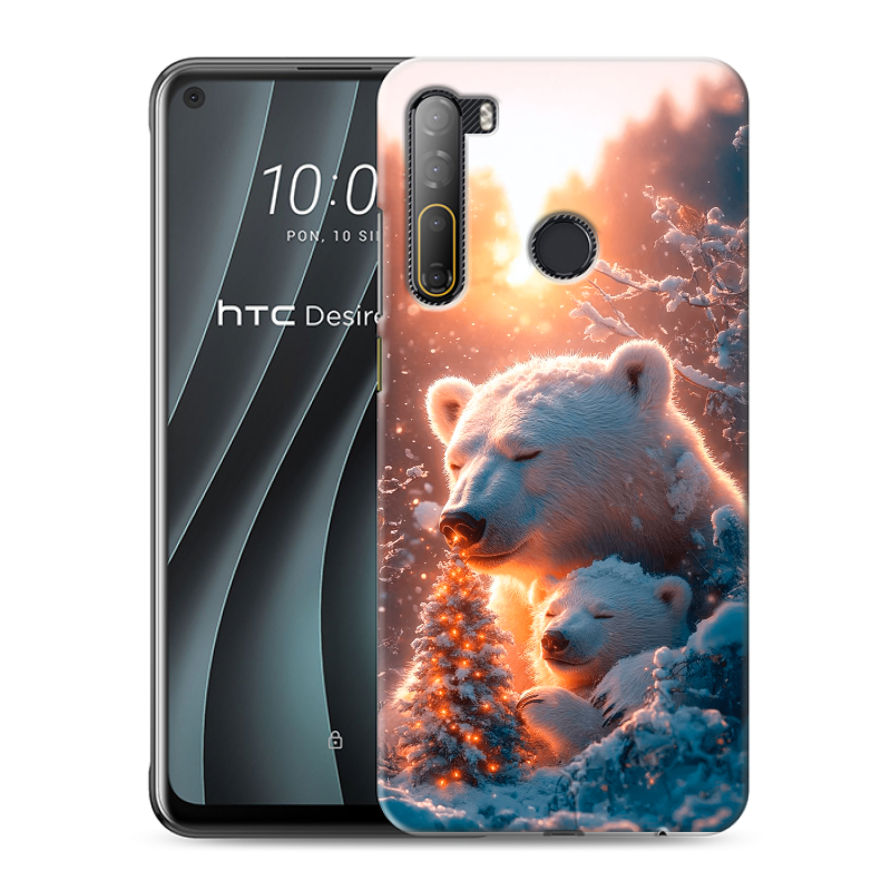Силиконовый чехол на HTC Desire 20 Pro с принтом Новый год Силиконовый чехол на HTC Desire 20 Pro с принтом Новый год