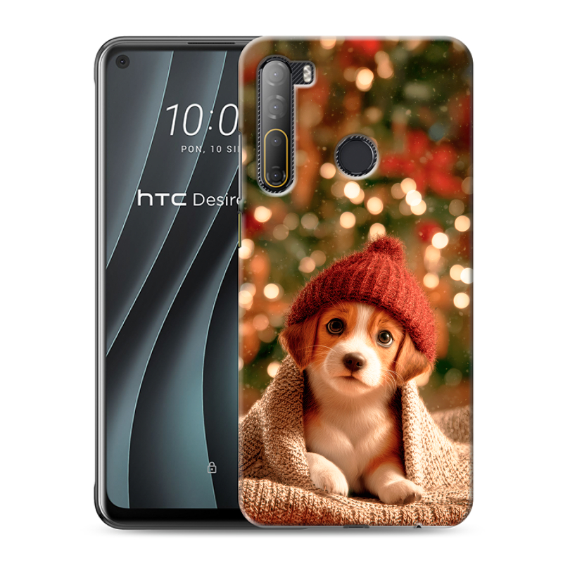 Силиконовый противоударный чехол на HTC Desire 20 Pro с принтом Новый год Силиконовый противоударный чехол на HTC Desire 20 Pro с принтом Новый год