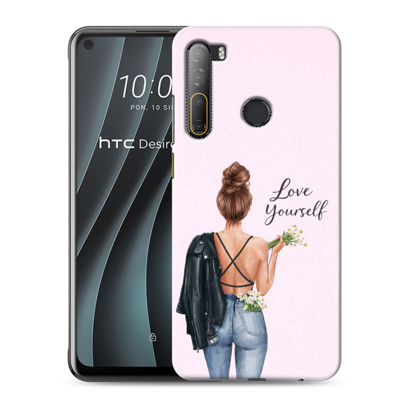 Силиконовый чехол на HTC Desire 20 Pro с принтом женский Силиконовый чехол на HTC Desire 20 Pro с принтом женский
