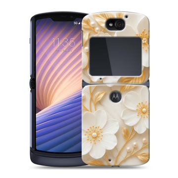 Пластиковый чехол на Motorola Razr 5G с принтом Цветы Пластиковый чехол на Motorola Razr 5G с принтом Цветы