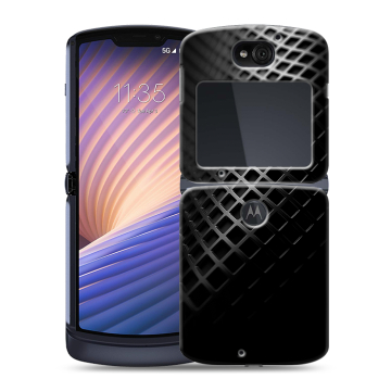 Пластиковый чехол на Motorola Razr 5G с принтом Текстура металла Пластиковый чехол на Motorola Razr 5G с принтом Текстура металла
