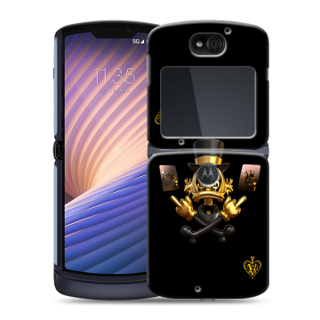 Пластиковый чехол на Motorola Razr 5G с принтом Золотой скрудж макдак Пластиковый чехол на Motorola Razr 5G с принтом Золотой скрудж макдак