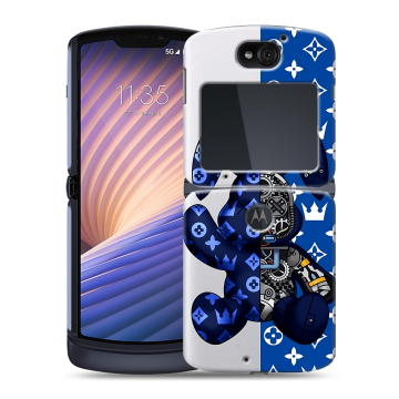 Пластиковый чехол на Motorola Razr 5G с принтом Луи робот Пластиковый чехол на Motorola Razr 5G с принтом Луи робот