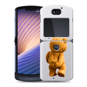 Пластиковый чехол на Motorola Razr 5G с принтом Медведь Пластиковый чехол на Motorola Razr 5G с принтом Медведь