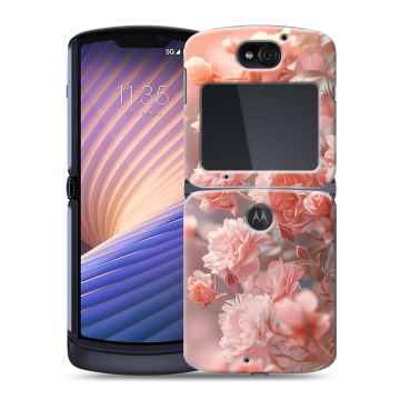 Пластиковый чехол на Motorola Razr 5G с принтом Розовые розы Пластиковый чехол на Motorola Razr 5G с принтом Розовые розы