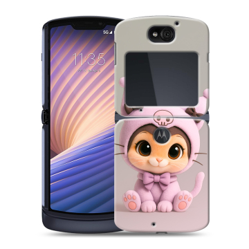 Пластиковый чехол на Motorola Razr 5G с принтом Куроми Kuromi Пластиковый чехол на Motorola Razr 5G с принтом Куроми Kuromi