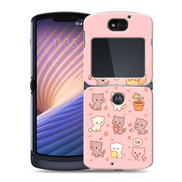 Пластиковый чехол на Motorola Razr 5G с принтом Hello Kitty Хелоу Кити Пластиковый чехол на Motorola Razr 5G с принтом Hello Kitty Хелоу Кити