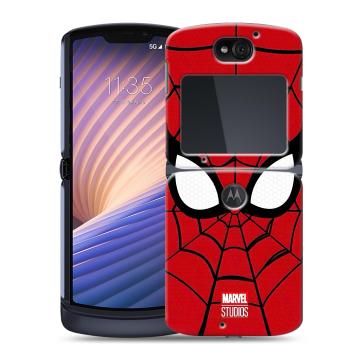 Пластиковый чехол на Motorola Razr 5G с принтом человек паук spiderman
