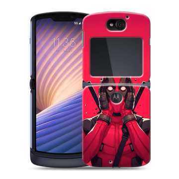 Пластиковый чехол на Motorola Razr 5G с принтом Дедпул Deadpool Пластиковый чехол на Motorola Razr 5G с принтом Дедпул Deadpool
