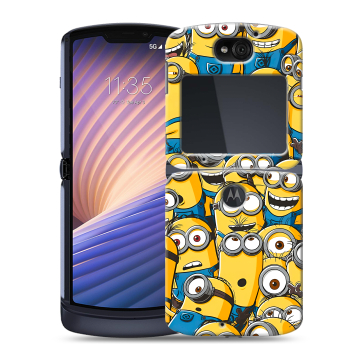 Пластиковый чехол на Motorola Razr 5G с принтом Миньоны Пластиковый чехол на Motorola Razr 5G с принтом Миньоны