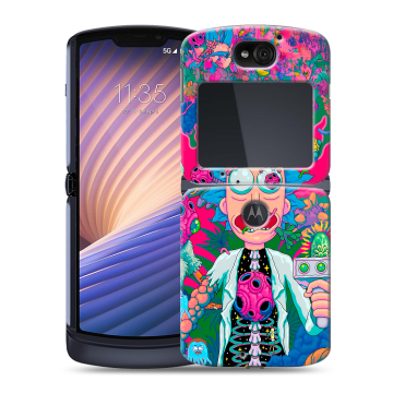 Пластиковый чехол на Motorola Razr 5G с принтом Рик и Морти Rick Morty Пластиковый чехол на Motorola Razr 5G с принтом Рик и Морти Rick Morty