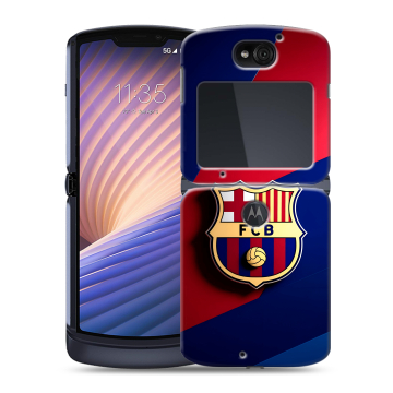 Пластиковый чехол на Motorola Razr 5G с принтом Барселона Barcelona Пластиковый чехол на Motorola Razr 5G с принтом Барселона Barcelona