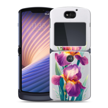 Пластиковый чехол на Motorola Razr 5G с принтом Цветы орхидеи