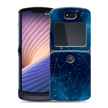Пластиковый чехол на Motorola Razr 5G с принтом Космос звезды