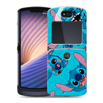 Пластиковый чехол на Motorola Razr 5G с принтом Лило и Стич Пластиковый чехол на Motorola Razr 5G с принтом Лило и Стич