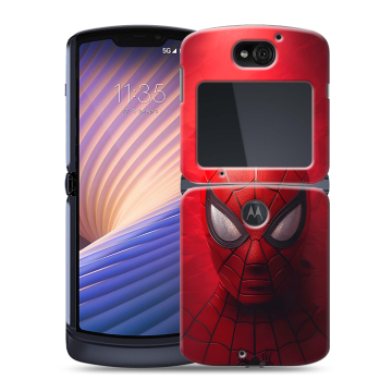 Пластиковый чехол на Motorola Razr 5G с принтом Spiderman Человек паук Пластиковый чехол на Motorola Razr 5G с принтом Spiderman Человек паук