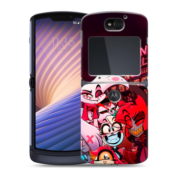 Пластиковый чехол на Motorola Razr 5G с принтом Hazbin Hotel Отель Хазбин Пластиковый чехол на Motorola Razr 5G с принтом Hazbin Hotel Отель Хазбин