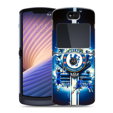 Пластиковый чехол на Motorola Razr 5G с принтом Chelsea Челси
