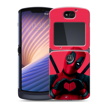 Пластиковый чехол на Motorola Razr 5G с принтом Дедпул Deadpool Пластиковый чехол на Motorola Razr 5G с принтом Дедпул Deadpool