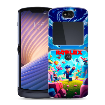 Пластиковый чехол на Motorola Razr 5G с принтом Roblox Роблокс Пластиковый чехол на Motorola Razr 5G с принтом Roblox Роблокс