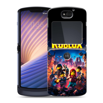Пластиковый чехол на Motorola Razr 5G с принтом Roblox Роблокс Пластиковый чехол на Motorola Razr 5G с принтом Roblox Роблокс