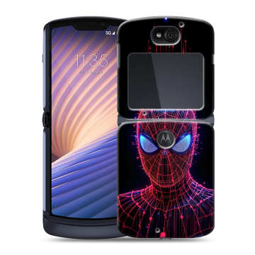 Пластиковый чехол на Motorola Razr 5G с принтом Spiderman Человек паук Пластиковый чехол на Motorola Razr 5G с принтом Spiderman Человек паук