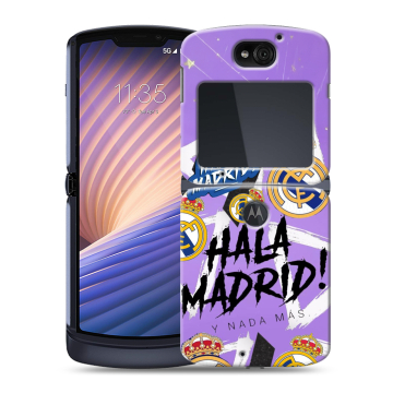 Пластиковый чехол на Motorola Razr 5G с принтом Real Madrid Реал Мадрид Пластиковый чехол на Motorola Razr 5G с принтом Real Madrid Реал Мадрид