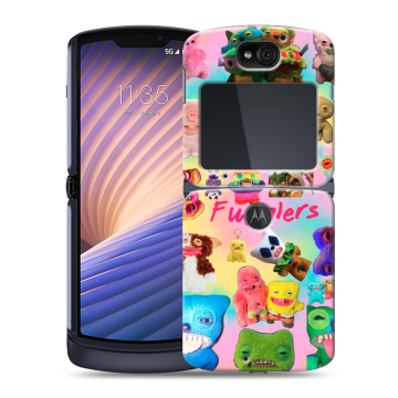 Пластиковый чехол на Motorola Razr 5G с принтом Флагер Fuggler