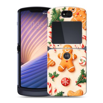 Пластиковый чехол на Motorola Razr 5G с принтом Новый год