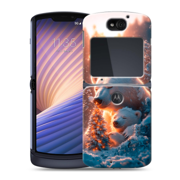 Пластиковый чехол на Motorola Razr 5G с принтом Новый год Пластиковый чехол на Motorola Razr 5G с принтом Новый год