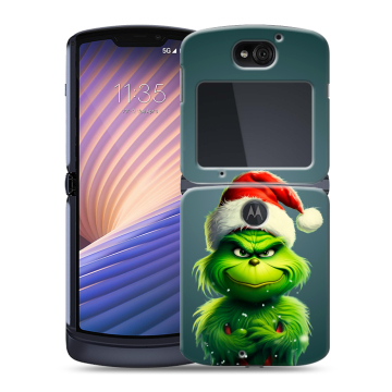 Пластиковый чехол на Motorola Razr 5G с принтом Новый год Пластиковый чехол на Motorola Razr 5G с принтом Новый год