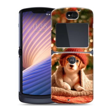 Пластиковый чехол на Motorola Razr 5G с принтом Новый год Пластиковый чехол на Motorola Razr 5G с принтом Новый год