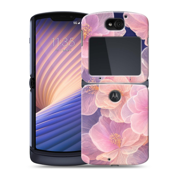 Пластиковый чехол на Motorola Razr 5G с принтом женский