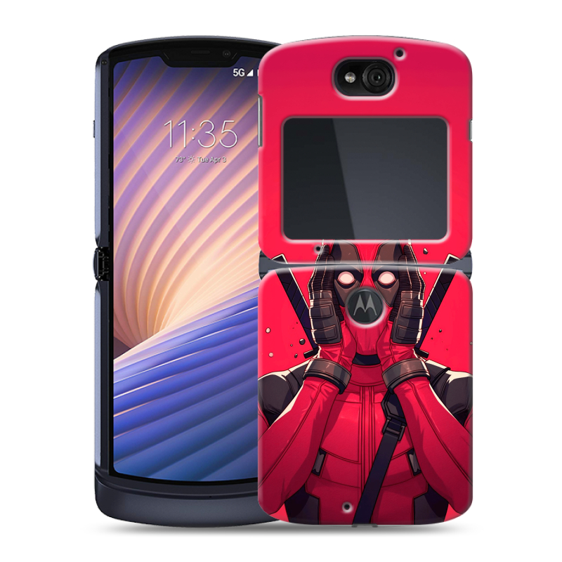 Пластиковый чехол на Motorola Razr 5G с принтом Дедпул Deadpool Пластиковый чехол на Motorola Razr 5G с принтом Дедпул Deadpool