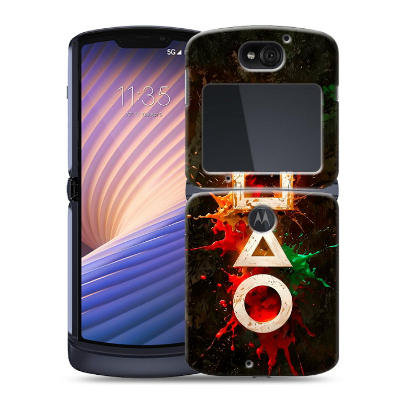 Пластиковый чехол на Motorola Razr 5G с принтом Squid Game Игра кальмара Пластиковый чехол на Motorola Razr 5G с принтом Squid Game Игра кальмара
