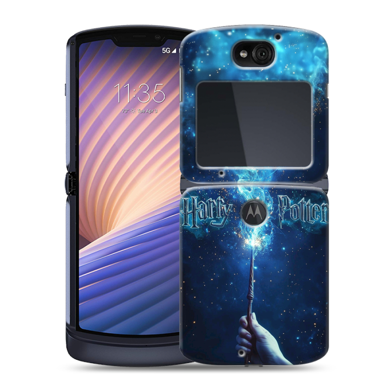 Пластиковый чехол на Motorola Razr 5G с принтом Harry Potter Гарри Поттер Пластиковый чехол на Motorola Razr 5G с принтом Harry Potter Гарри Поттер