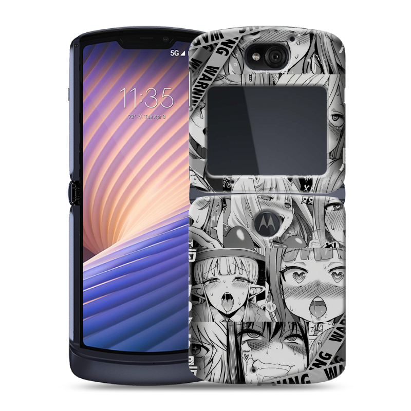 Пластиковый чехол на Motorola Razr 5G с принтом Ahegao Ахегао Аниме Пластиковый чехол на Motorola Razr 5G с принтом Ahegao Ахегао Аниме