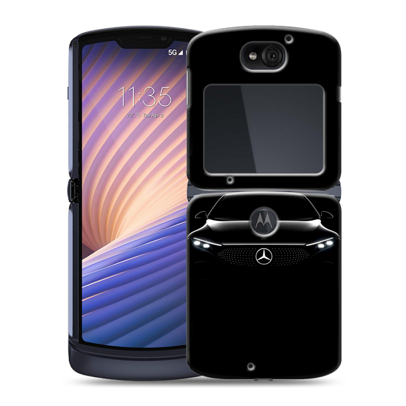 Пластиковый чехол на Motorola Razr 5G с принтом Mercedes Мерседес Пластиковый чехол на Motorola Razr 5G с принтом Mercedes Мерседес