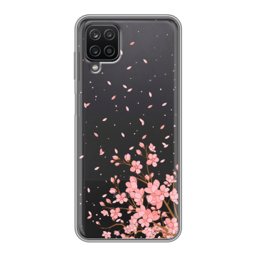 Силиконовый чехол на Samsung Galaxy A12 с принтом Ветка сакуры