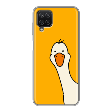Силиконовый чехол на Samsung Galaxy A12 с принтом Утка