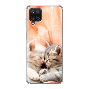 Силиконовый чехол на Samsung Galaxy A12 с принтом Котята